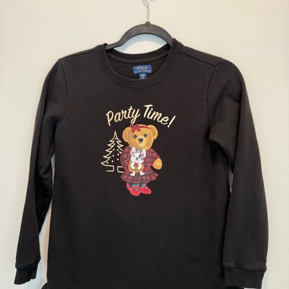 Polo Ralph Lauren Teddy Bear Party Time Dress Girl XL/16